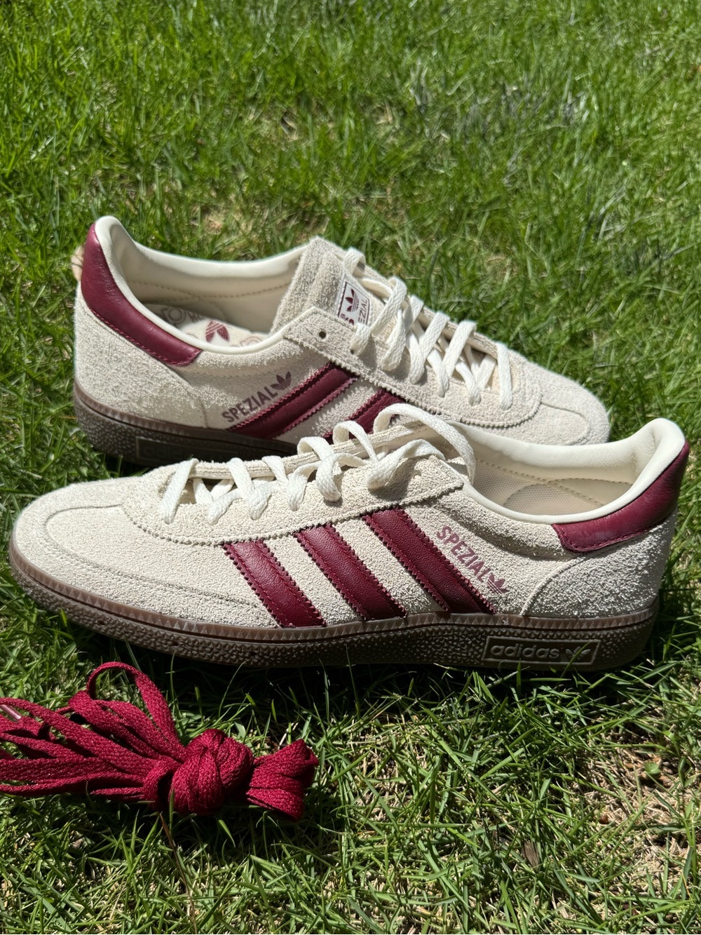 Like new Sambas 8 Handball SPEZIAL Maroon red and cream - Picture 5 of 5